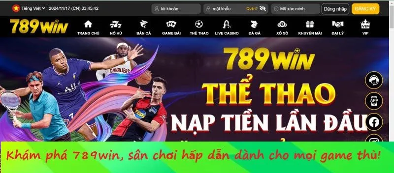 Sảnh cá cược thể thao là sản phẩm nổi bật của 789win 