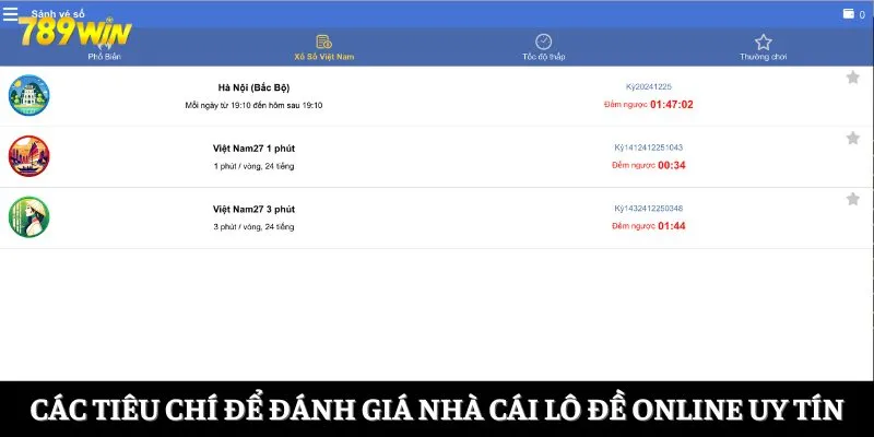 Các tiêu chí để đánh giá nhà cái lô đề online uy tín