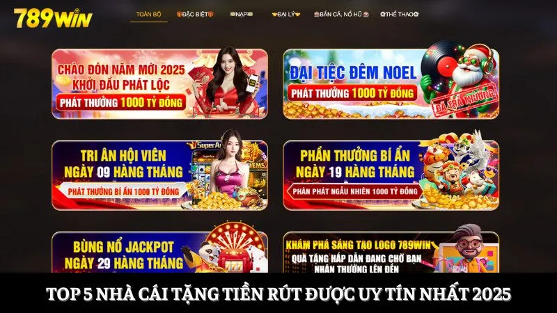 nhà cái tặng tiền rút được