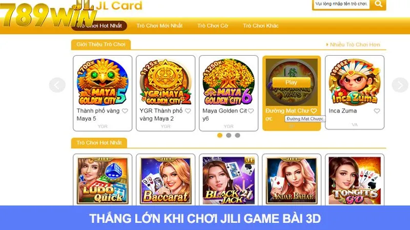 Trải Nghiệm JILI Game Bài 3d Và Mang Về Tiền Thưởng Cực Khủng