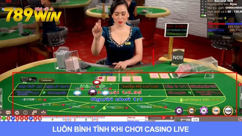 Tâm lý là yếu tố cực kỳ quan trọng khi chơi Casino live