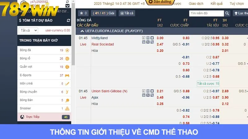 Thông tin cơ bản CMD thể thao