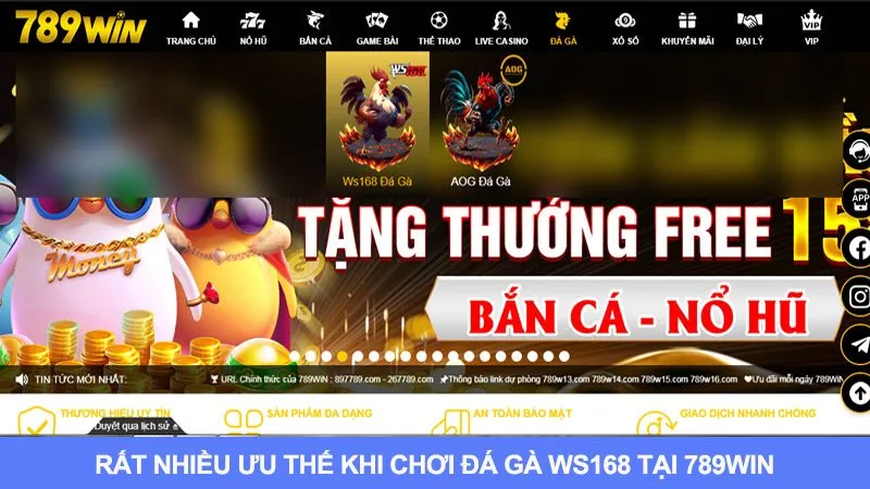 Chơi đá gà Ws168 tại 789win cực kỳ tốt