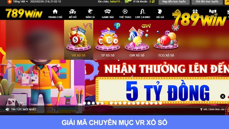 Thông tin cơ bản của VR xổ số